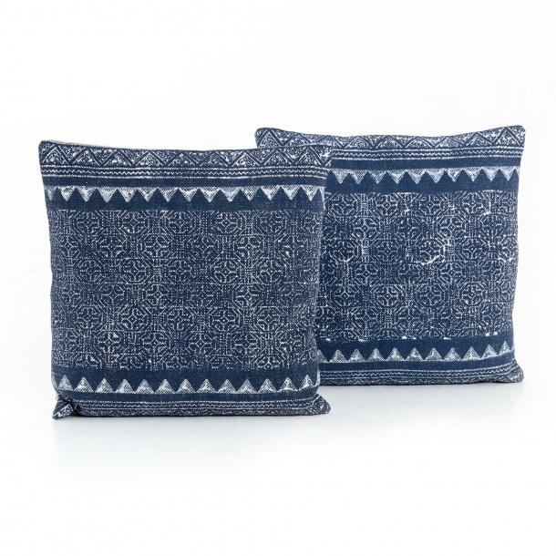 Four Hands Tribal Print Indigo Pillow