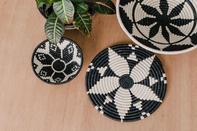 Kazi Small Black & White Hope Trivets