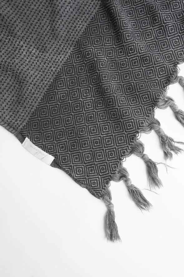 The Handloom Hare Towel (Black)