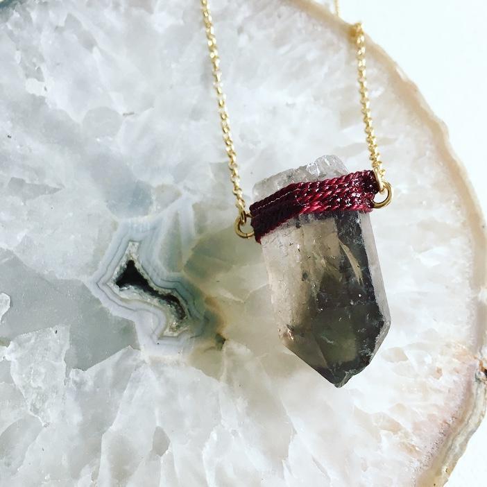 Navone Smoky Quartz Point Necklace