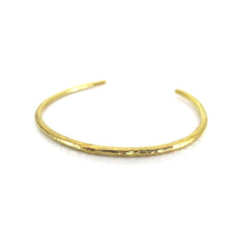 Goldeluxe Hammered Cuff Brass (Small 2.25" Wide)