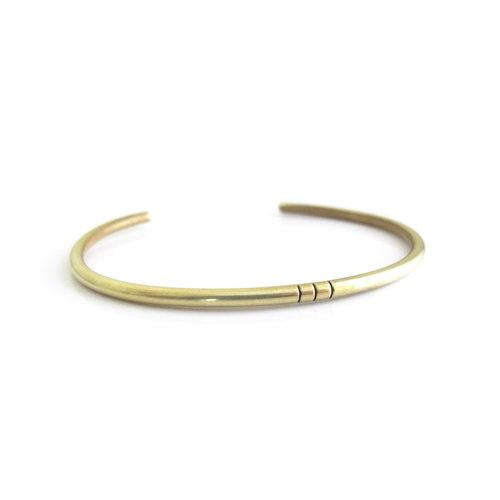 Goldeluxe Stripe Cuff Brass (Medium 2.5" Wide)