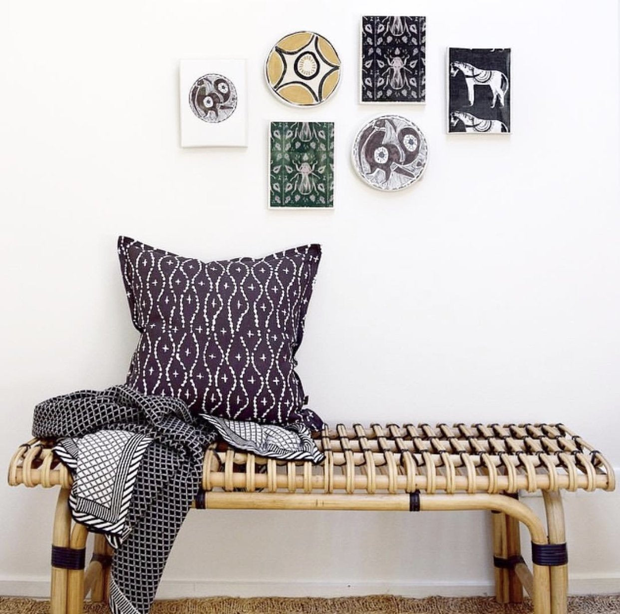 HK Living - Rattan Bench