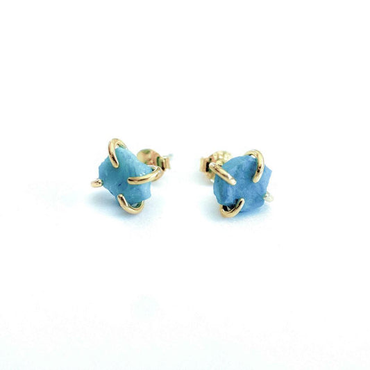 Jaxkelly Turquoise Gemstone Prong Earrings