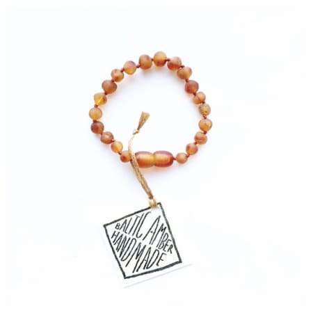 Canyon Leaf Adult Raw Baltic Amber Bracelet (Cognac)