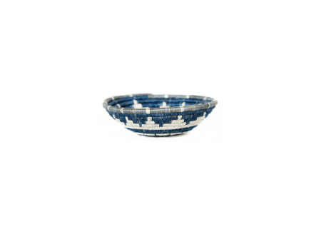 Kazi Small Metallic Blue Night Basket