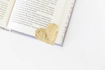 Jennifer Lesley Leather Bookmark - Gold Foil