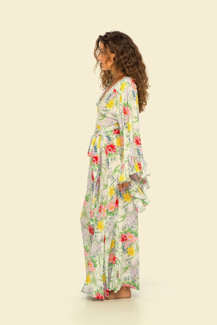 Indah Angel Printed Wing Dress M