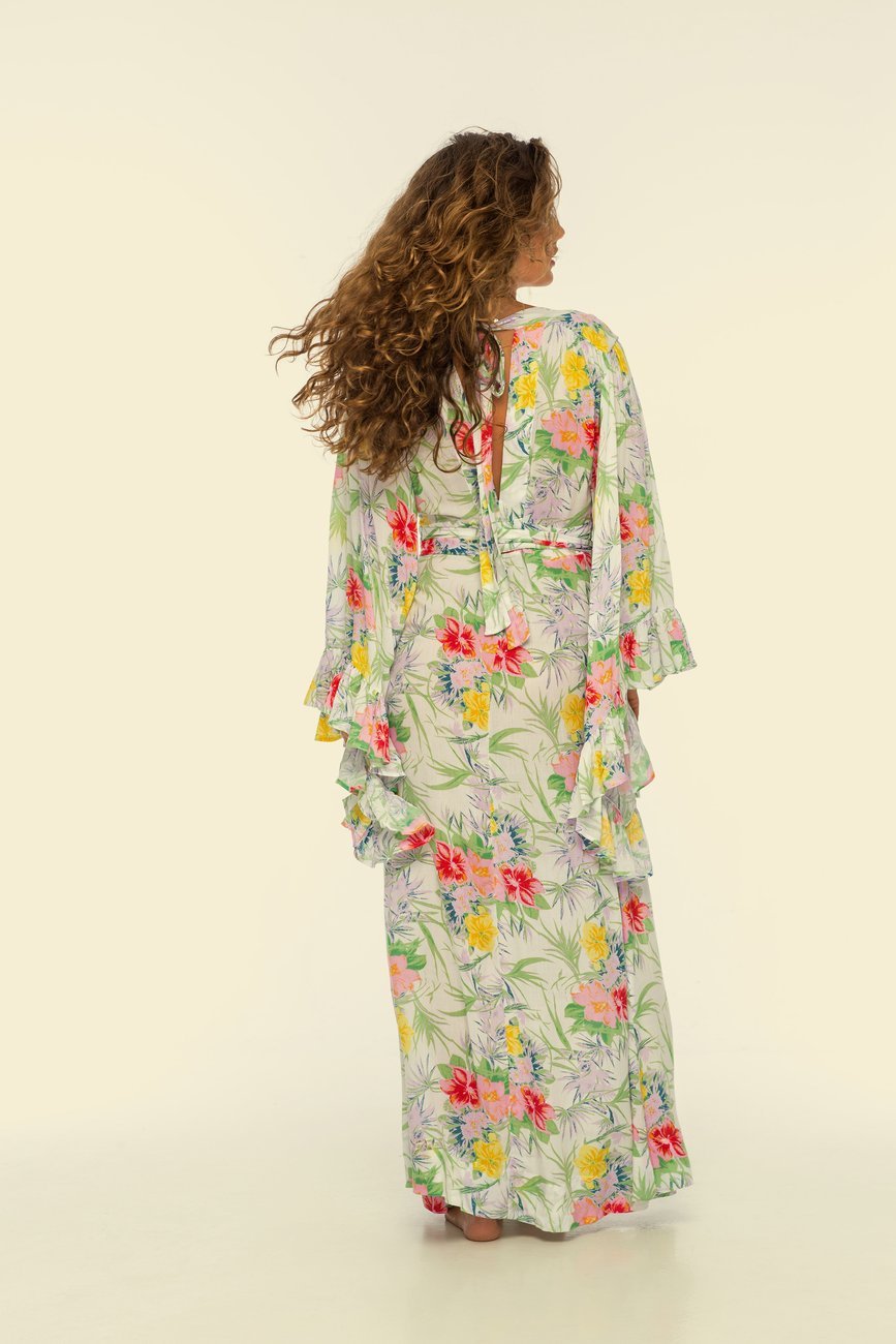 Indah Angel Printed Wing Dress M