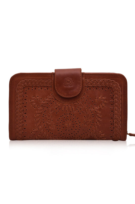 Elf Marrakech Leather Wallet/Clutch - Sweet Burgundy