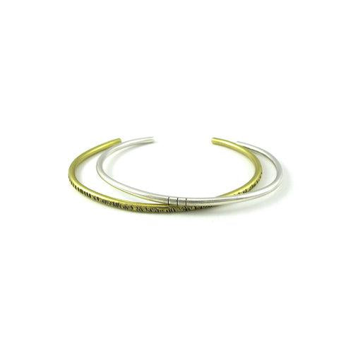 Goldeluxe Stripe Cuff Brass (Medium 2.5" Wide)