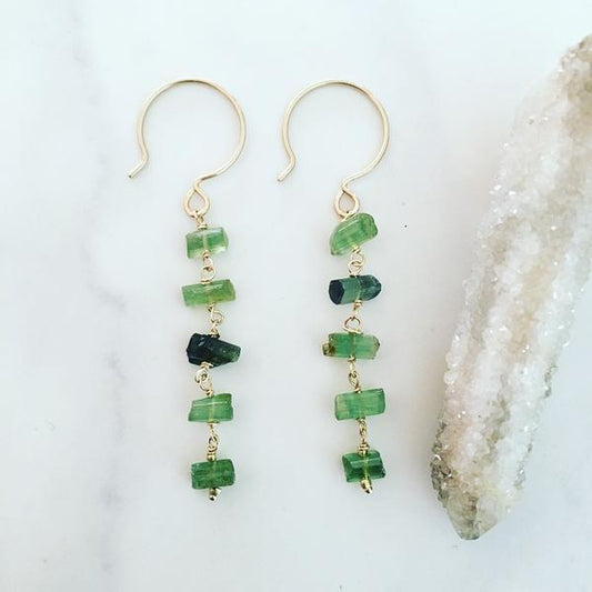 Navone Tourmaline Ladder Earrings