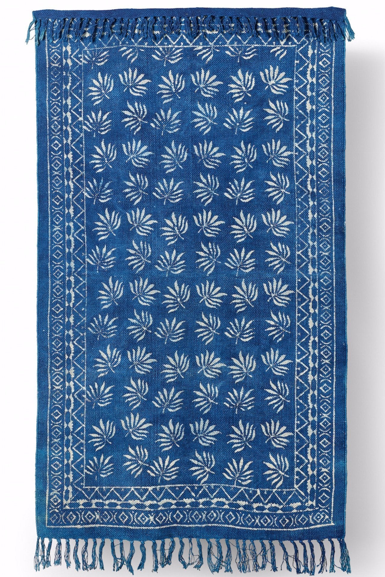 Corey Lynn Calter Leaf Hand Block Printed Rug 3x5