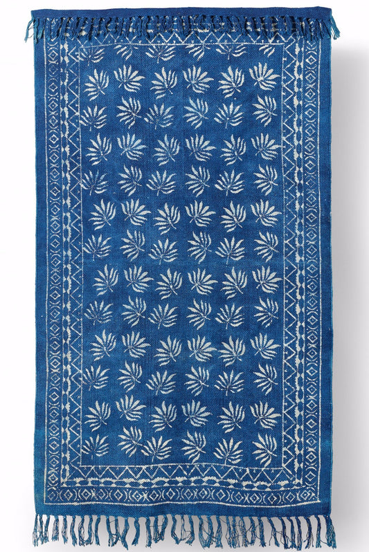 Corey Lynn Calter Leaf Hand Block Printed Rug 3x5