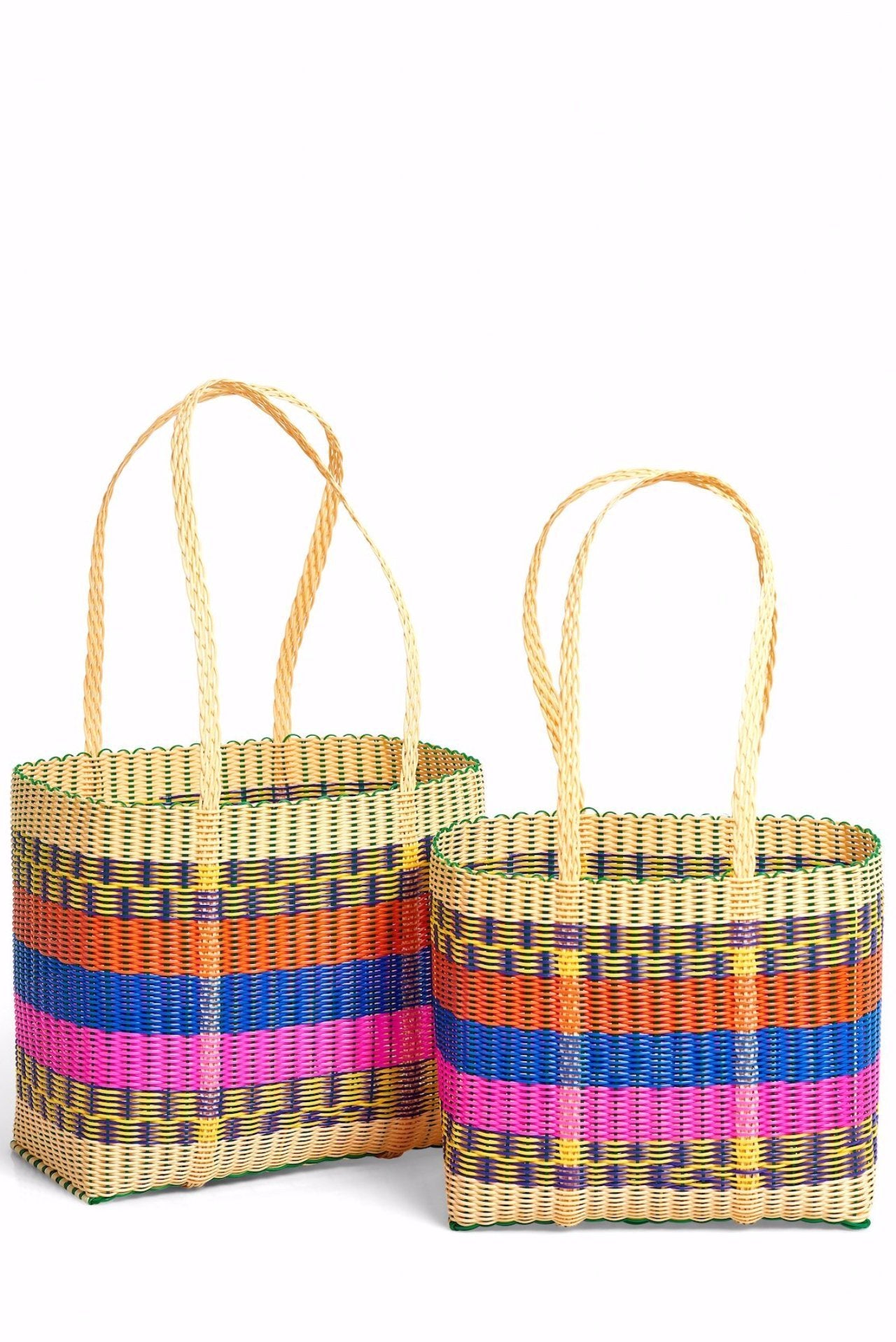 Corey Lynn Calter Basket Tote Bags Small - Navy