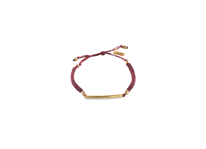 Nkuku Dali Bracelet Sky Burgundy