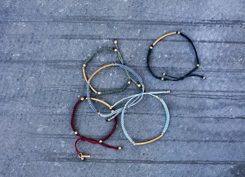 Nkuku Dali Bracelet Sky Burgundy