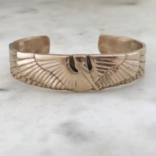 Mimosa Petite Pelican Cuff Bracelet - Bronze