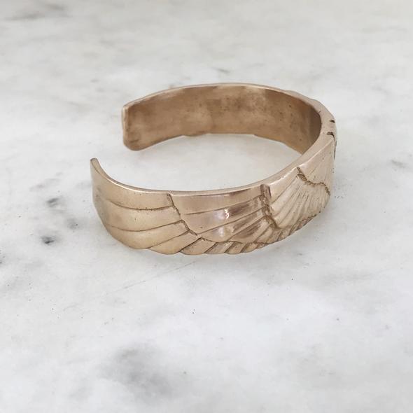 Mimosa Petite Pelican Cuff Bracelet - Bronze