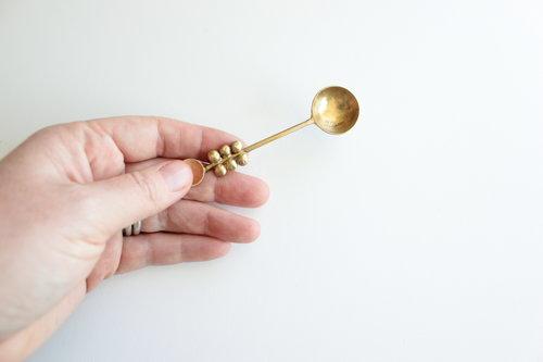 Bright Star and Buffalo - Bronze Drop Herb Spoon