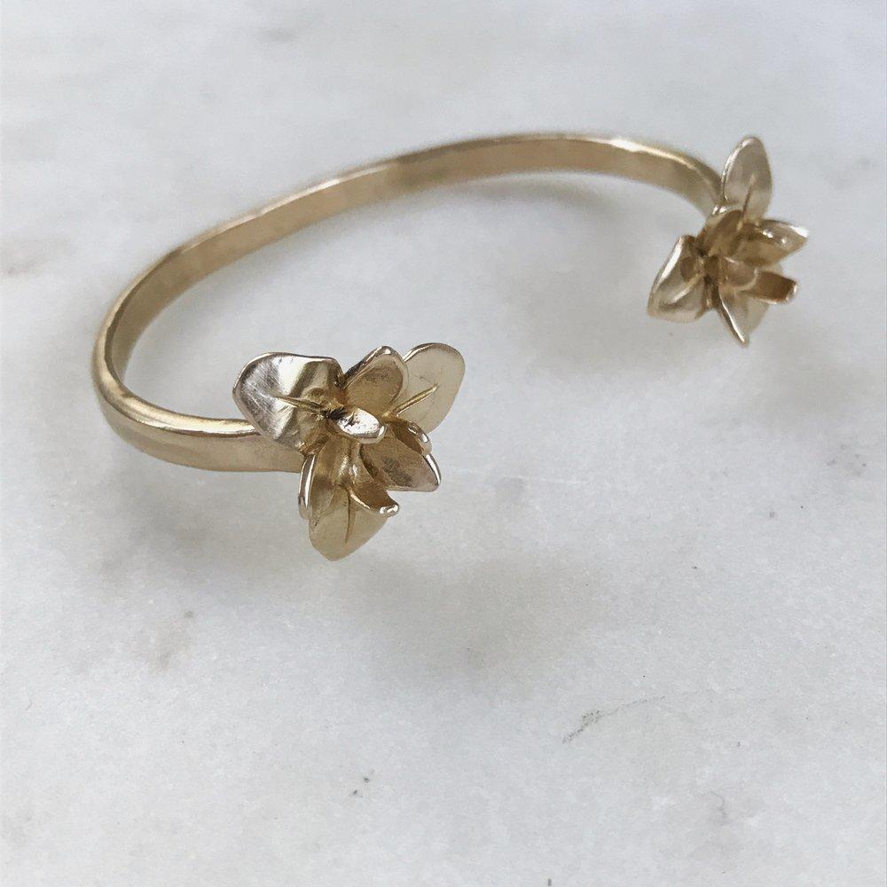 Mimosa Double Iris Bangle Bronze