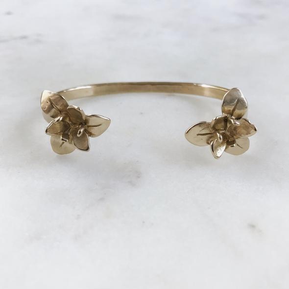 Mimosa Double Iris Bangle Bronze