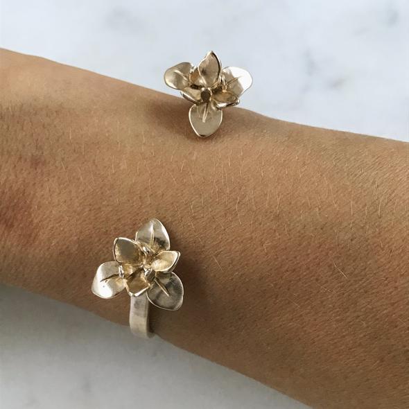 Mimosa Double Iris Bangle Bronze