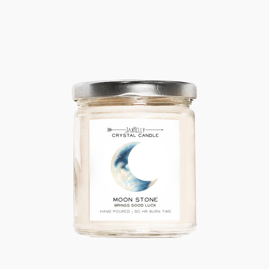 Jaxkelly Moonstone Crystal Candle