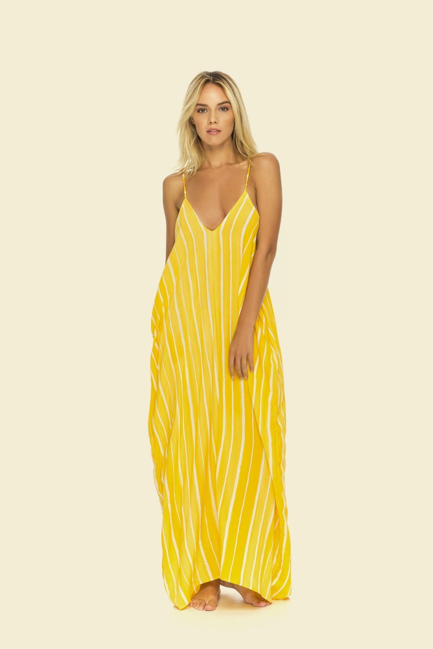 Indah Nala Bee Stripe Maxi