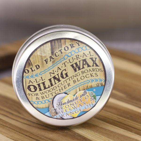 Old Factory All Natural Cutting Board Seasoning Wax Tin