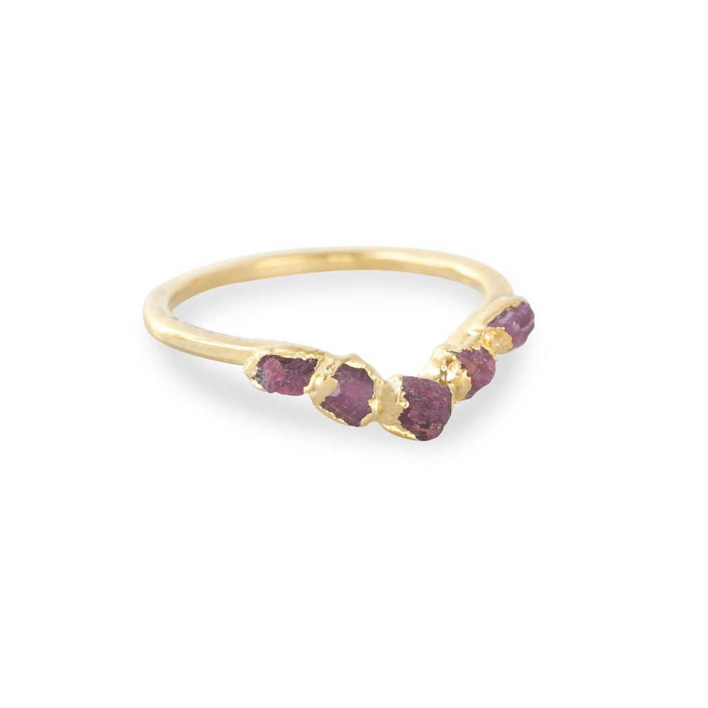 Dani Barbe Ruby Curve Ring (6)