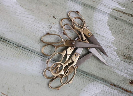 Nkuku Sandia Scissors Brass