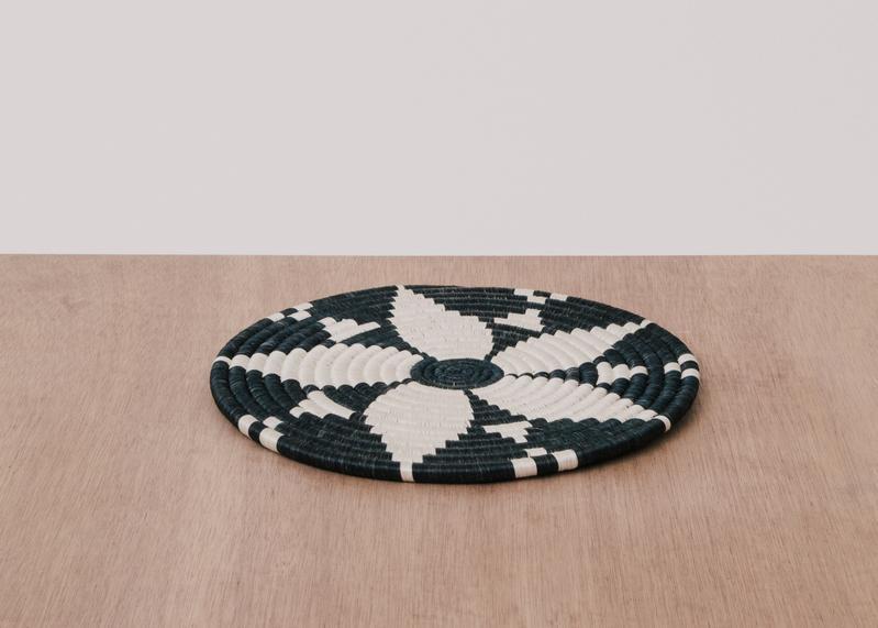 Kazi Small Black & White Hope Trivets