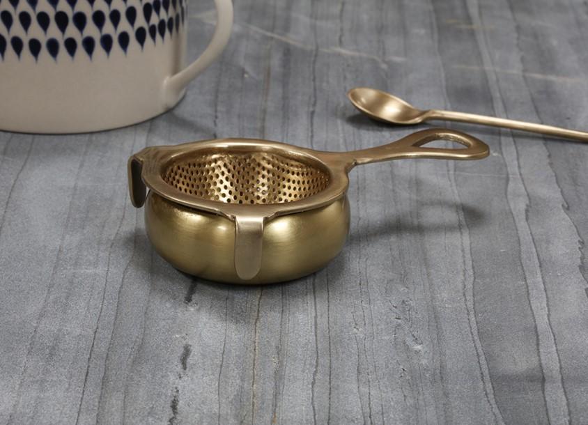 Nkuku Brass Tea Strainer