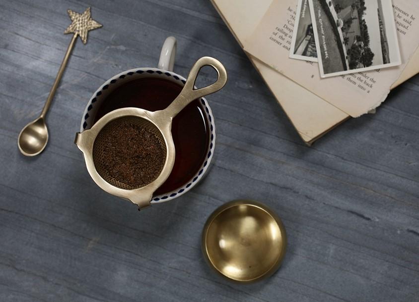 Nkuku Brass Tea Strainer