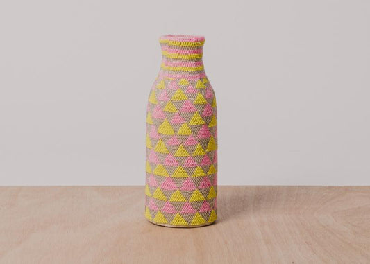 Kazi Beaded Pink, Sun + Pearl Bud Vase