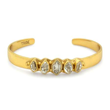 Tribe Jewelry Herkimer Diamond Bracelet Gold