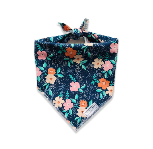 Woof And Wild April - Dog Bandana (L) (21"×21" Square)