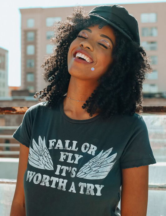 Dazey LA  Fall or Fly Tee - Large