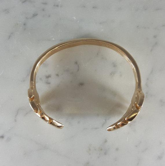 Mimosa Mini Monstera Cuff Bronze
