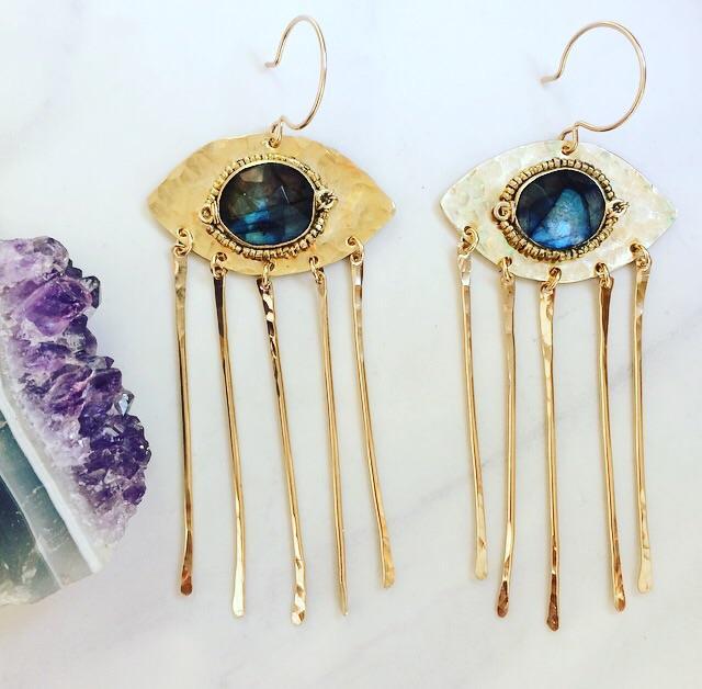 Navone Labradorite Freida Earrings