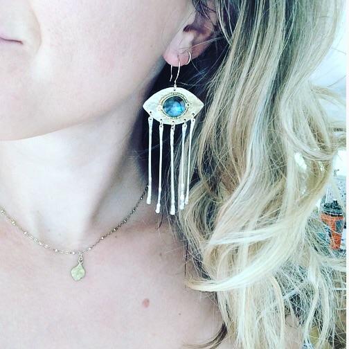 Navone Labradorite Freida Earrings