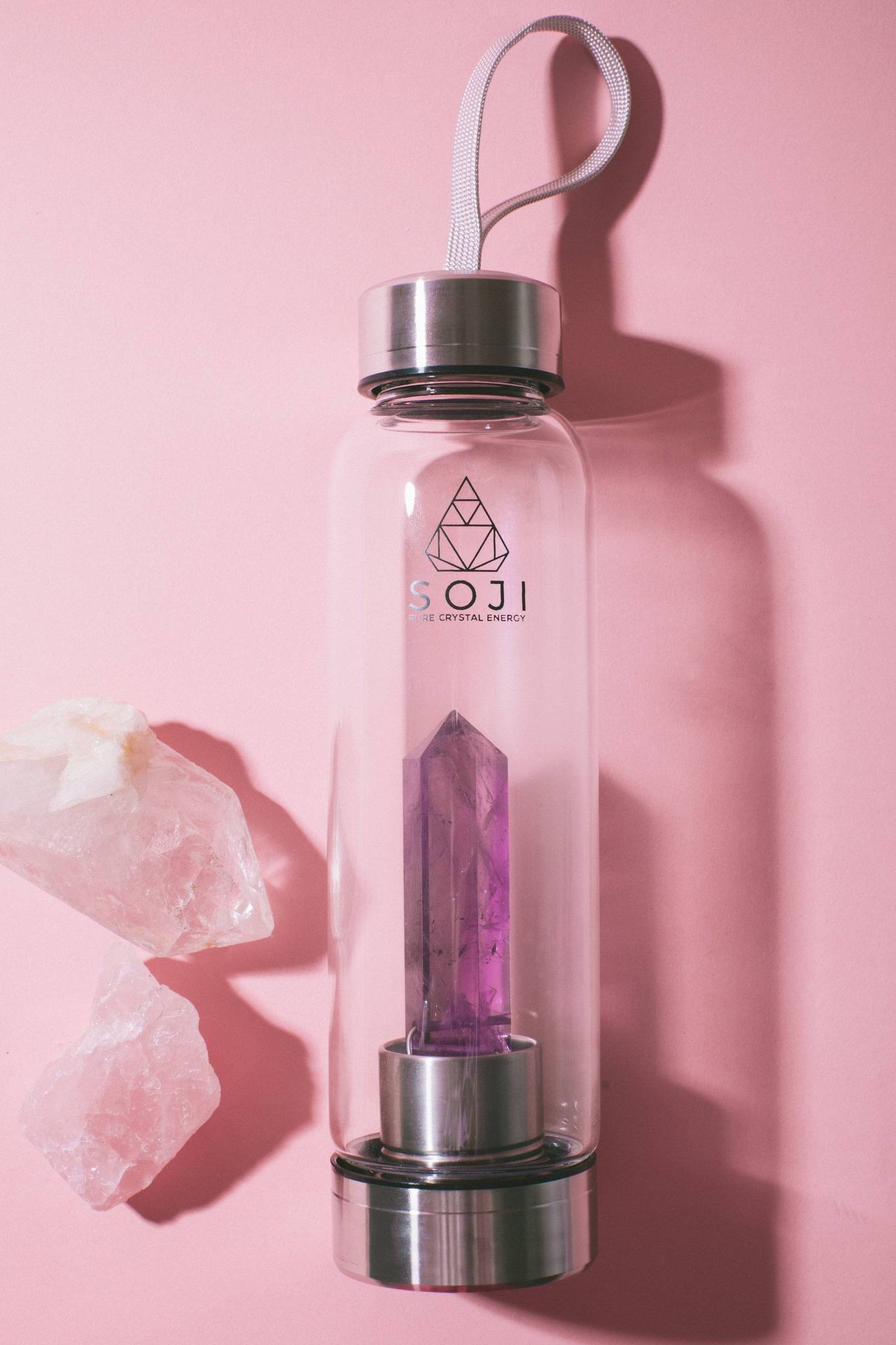 Soji Amethyst Crystal Water Bottle