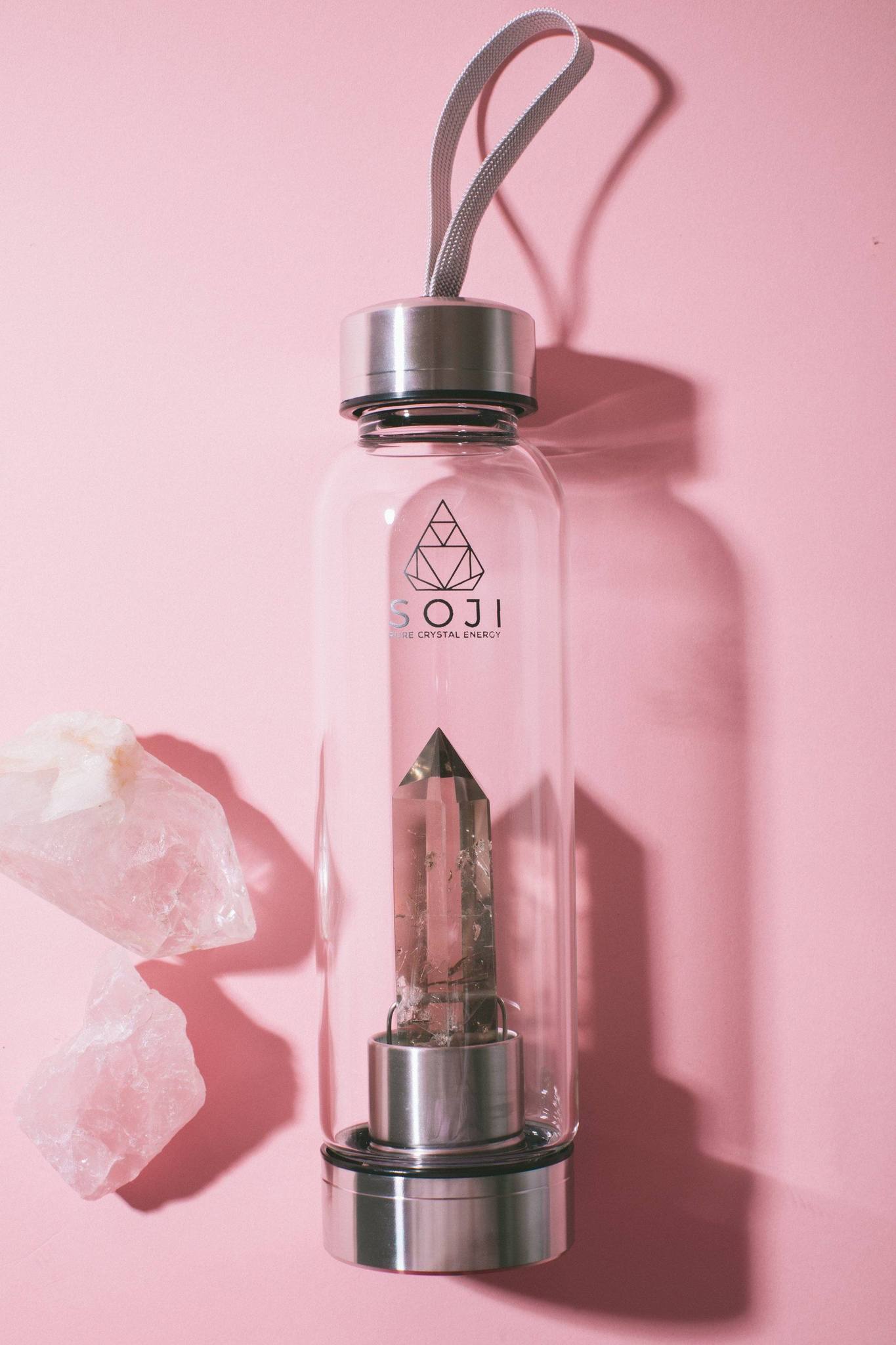Soji Smokey Quartz Water Bottle