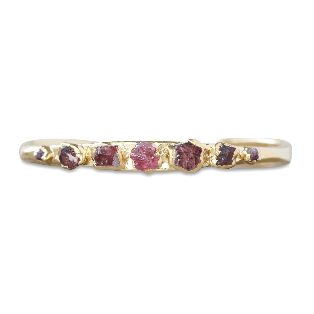 Dani Barbe Ruby Garnet Spinel Tapered Cuff