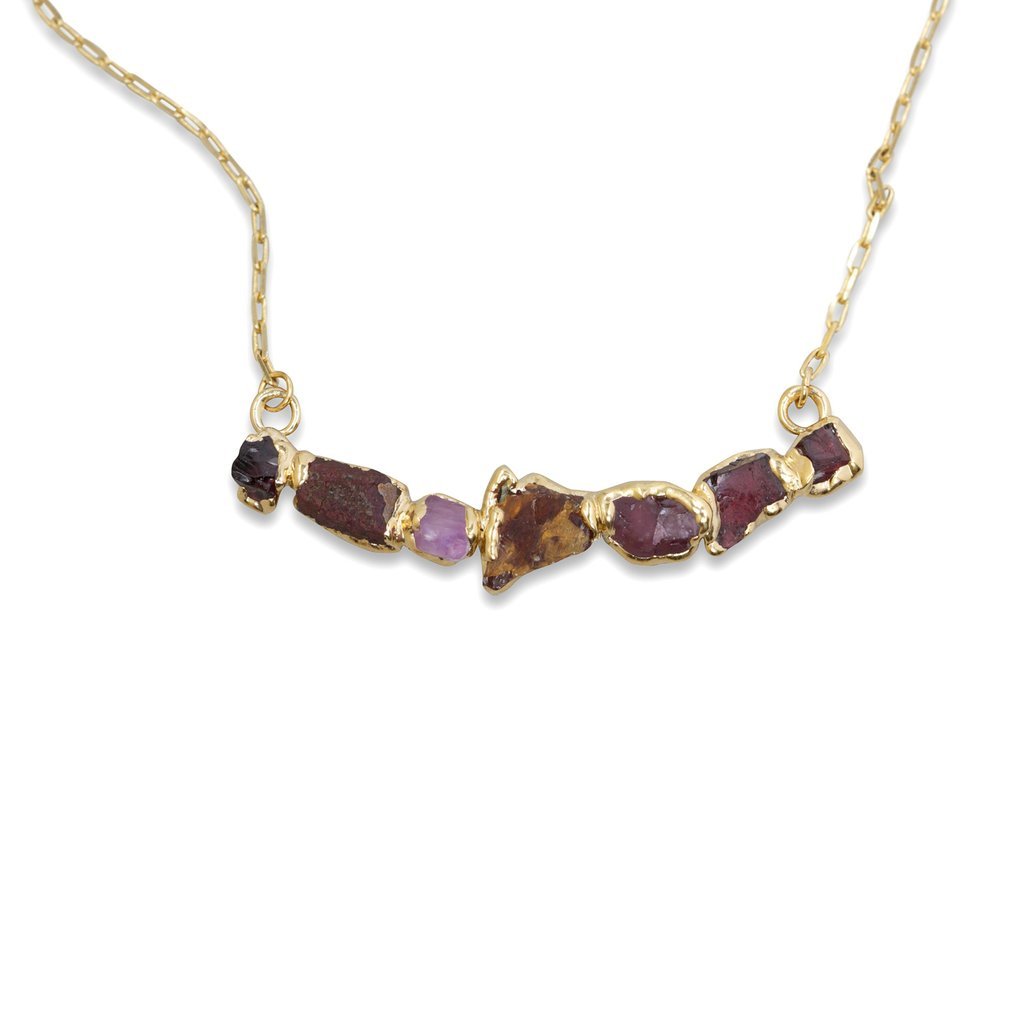 Dani Barbe Ruby Curve Necklace