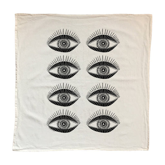 Native Bear Seeing Eye Tea Towel