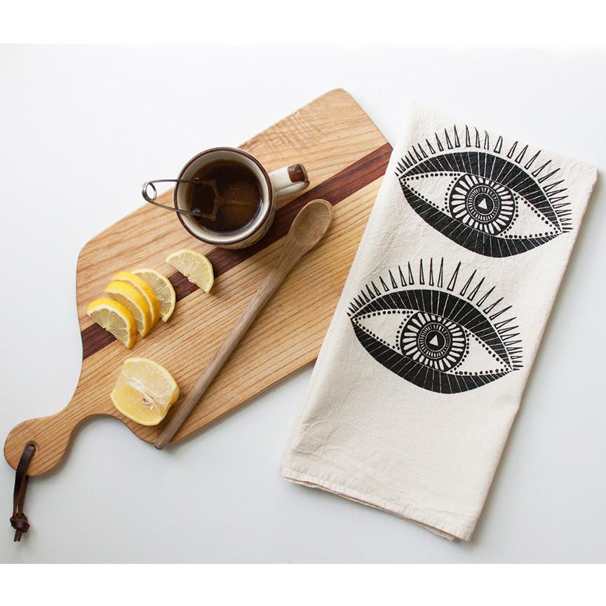 Native Bear Seeing Eye Tea Towel