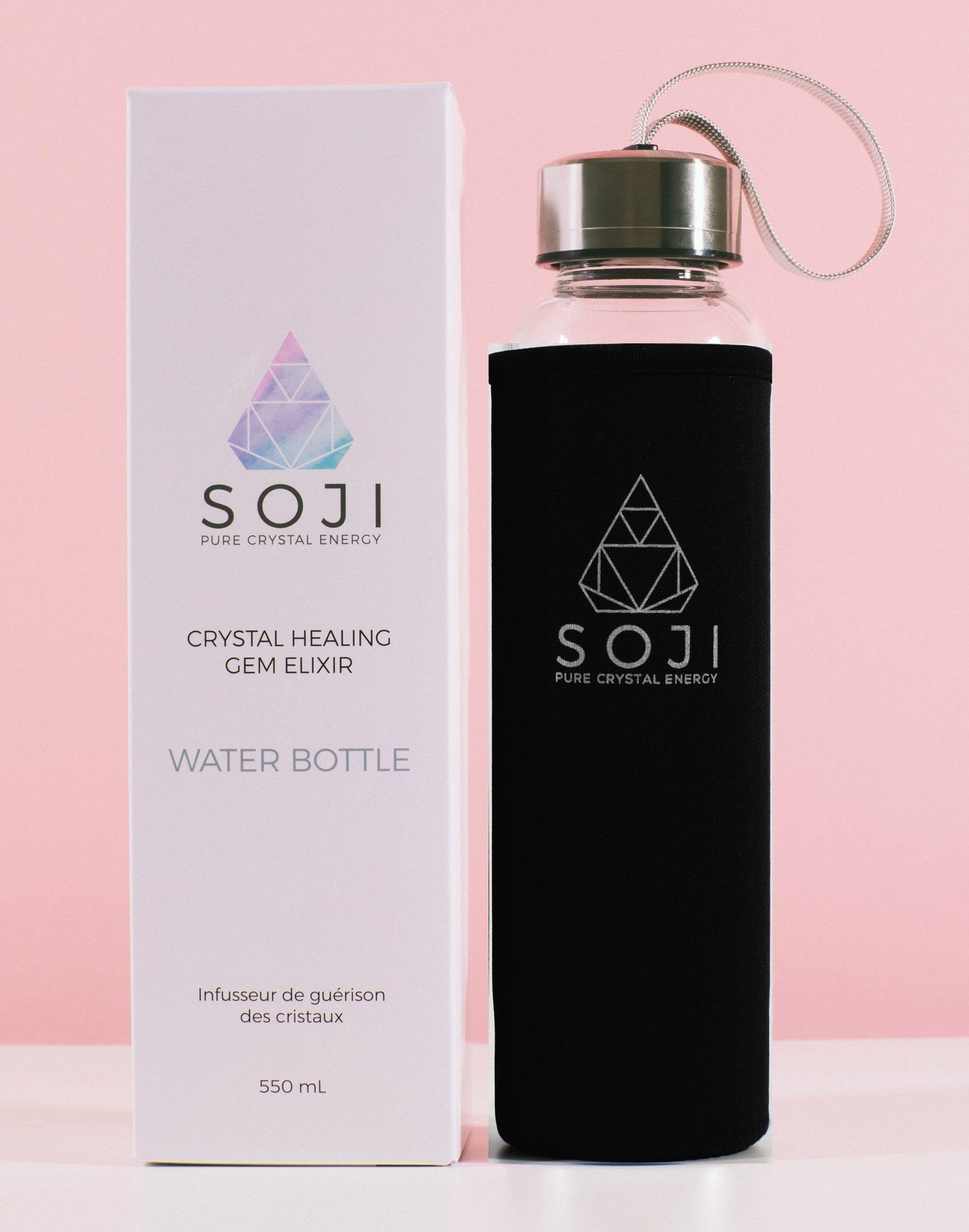 Soji Amethyst Crystal Water Bottle